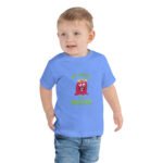 red monster Toddler Short Sleeve Tee – front view