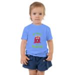 red monster Toddler Short Sleeve Tee – front view