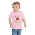 red monster Toddler Short Sleeve Tee – front view