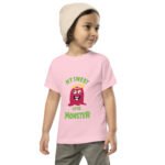 red monster Toddler Short Sleeve Tee – front view