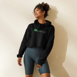 Education Crop Hoodie