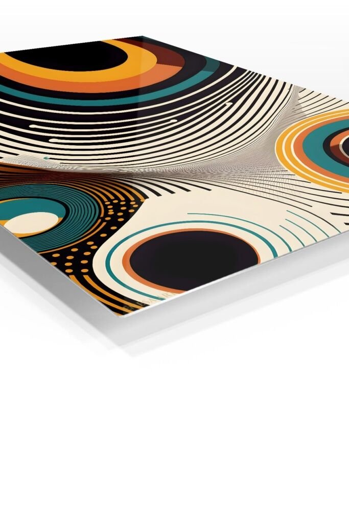 Close-up of a ZEYRO HD aluminum metal print showing its glossy frameless edge