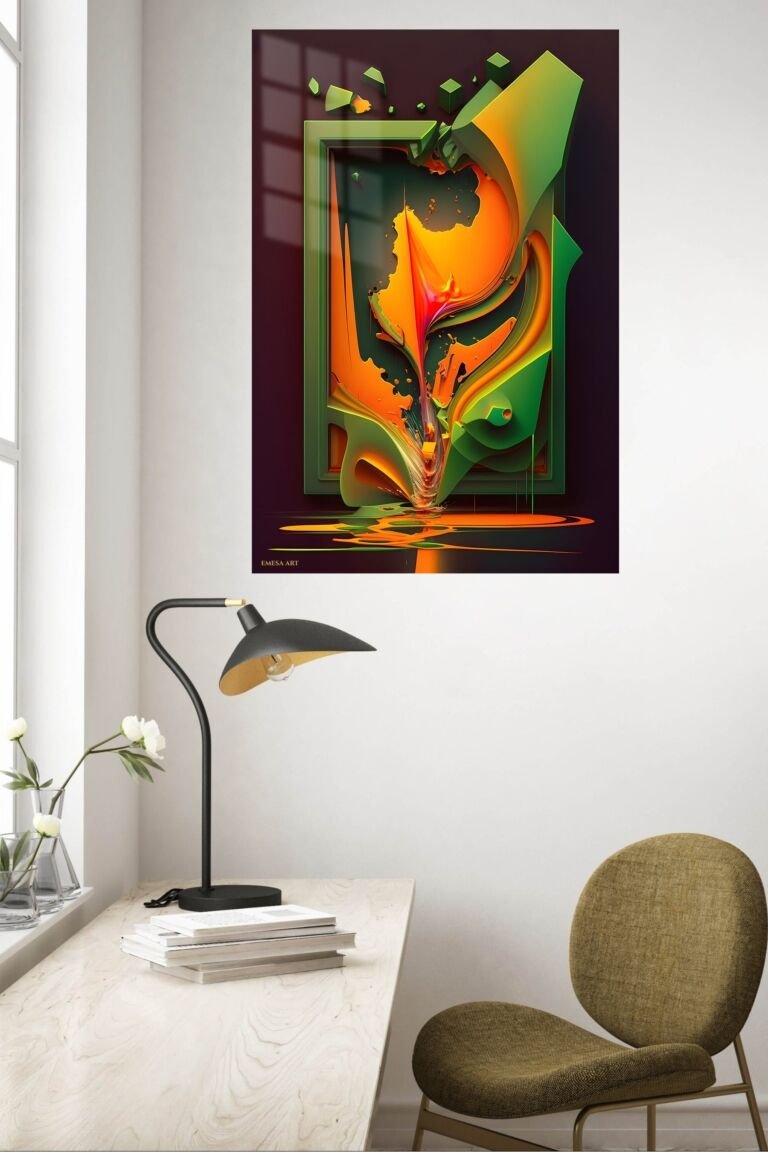 Office metal wall art idea