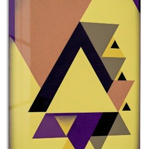 Golden Triangle Rhythm – Premium Metal Wall Art