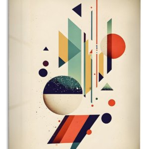 Celestial Geometry – Premium Metal Wall Art