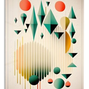 Floating Forms and Arches – Premium Metal Wall Art