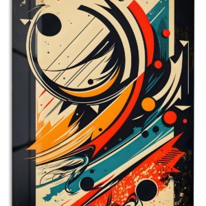 Orbiting Currents – Premium Metal Wall Art