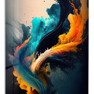 Ember and Tide – Premium Metal Wall Art