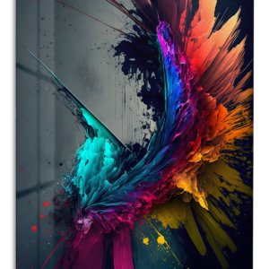 Prismatic Burst – Premium Metal Wall Art