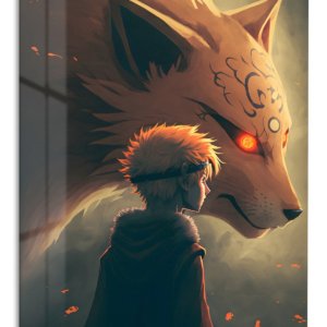 Fox Spirit Guardian – Premium Metal Wall Art