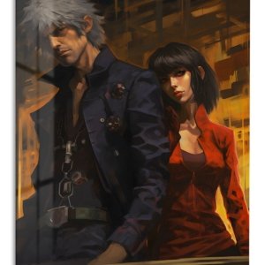 Amber City Duo – Premium Metal Wall Art