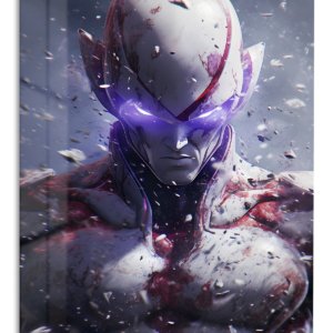 Shattered Violet Sentinel – Premium Metal Wall Art