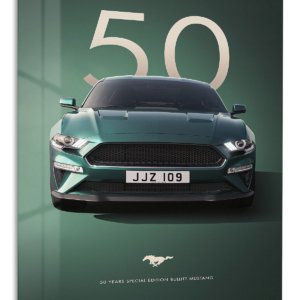 Green Mustang 50th Anniversary – Premium Metal Wall Art