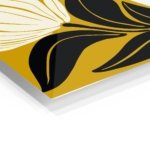 Midnight Botanical Silhouette metal wall art print, view 2
