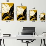 Midnight Botanical Silhouette metal wall art print, view 6
