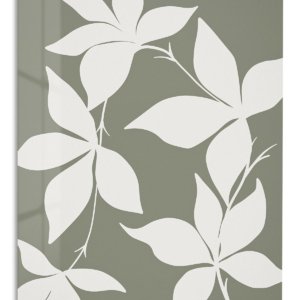 Ivory Botanical Silhouettes – Premium Metal Wall Art