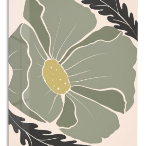 Abstract Sage Leaf Composition – Premium Metal Wall Art