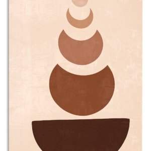 Earth Tone Balance – Premium Metal Wall Art