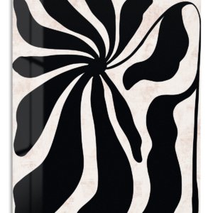 Black Botanical Silhouette – Premium Metal Wall Art