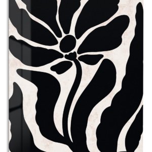 Midnight Botanical Silhouette – Premium Metal Wall Art