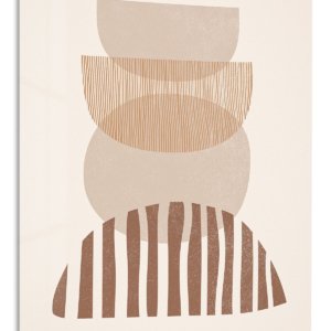 Earthtone Arch Rhythm – Premium Metal Wall Art