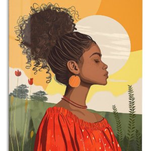 Sunlit Natural Beauty – Premium Metal Wall Art