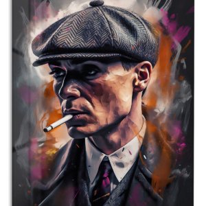 Grit and Grace Portrait – Premium Metal Wall Art
