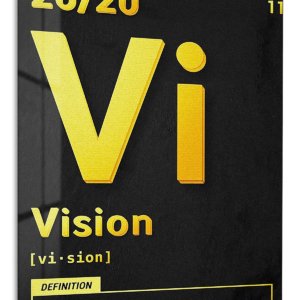 Golden Vision Definition – Premium Metal Wall Art