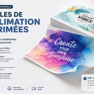 Feuilles de sublimation imprimées – printed sublimation sheets