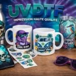 UV DTF transfers on mugs, bottle, tumbler, phone case and wooden sign