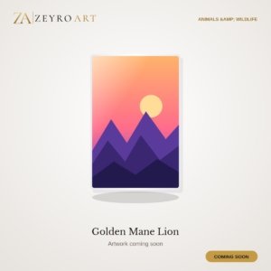 Golden Mane Lion metal wall art, coming soon