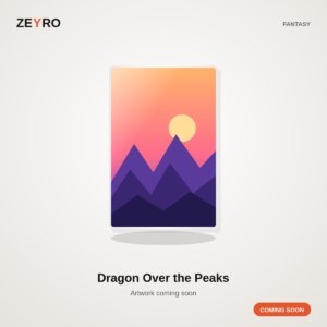 Dragon Over the Peaks metal wall art, coming soon