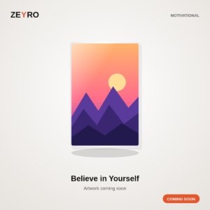 Believe in Yourself metal wall art, coming soon