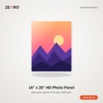 ZEYRO Sublimation HD Photo Panels - 16" x 20" - Pack of 10