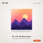 ZEYRO Sublimation HD Photo Panels - 20" x 20" - Pack of 10