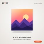 ZEYRO Sublimation HD Photo Panels - 6" x 6" - Pack of 10